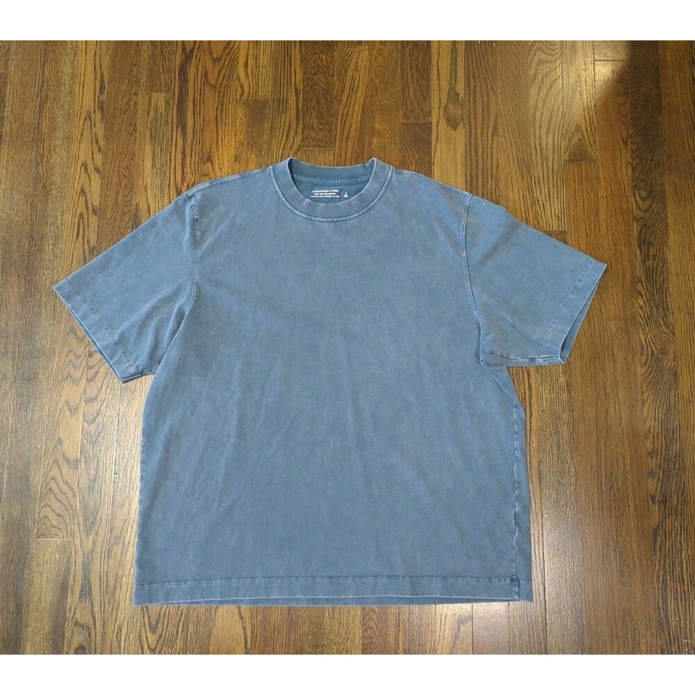 Abercrombie & Fitch Soft A&F Premium Heavyweight 2.0 Tee Blue Men's Large EUC